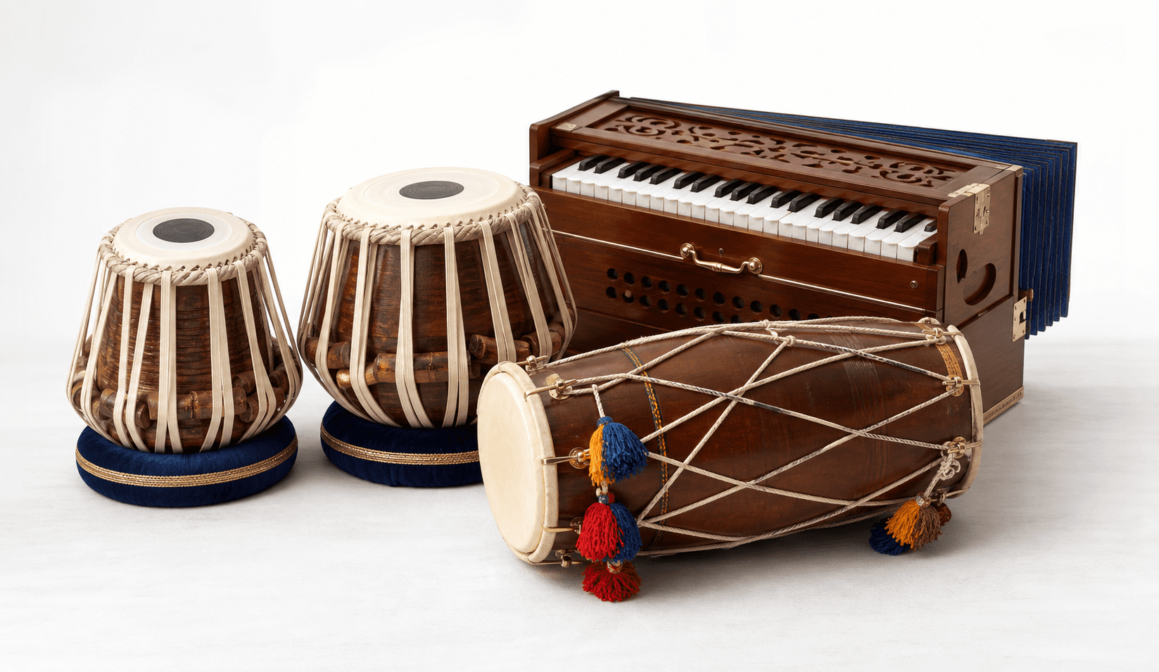 Tabla, dhol & harmonium